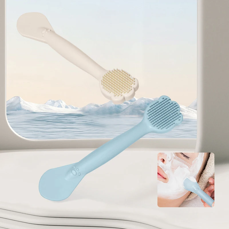 Facial Silicone Brush Multi Face Massage Cleaning Tool Double Sided Exfoliator Pore Blackhead Removal Cleanser Skincare Brushes