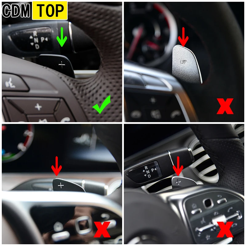 For Mercedes Benz A B E M Class w204 w212 GLK CLA GLA Car Steering Wheel Paddle Shift Extension Shifters DSG Car Sticker styling