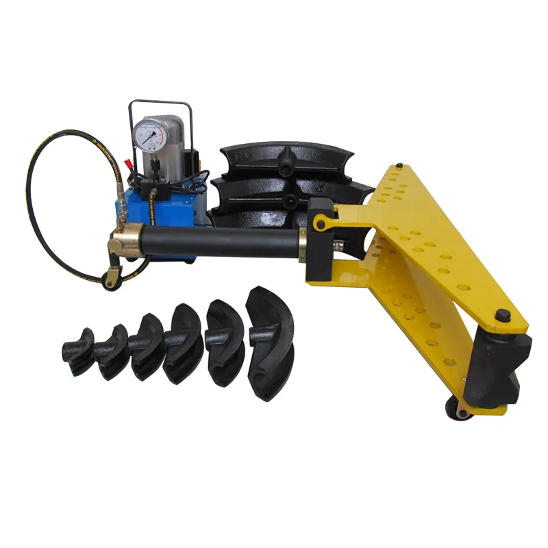 Machine, Small Electric Manual Hydraulic Pipe Bending Machine with Right Angle of Round Pipe Bending