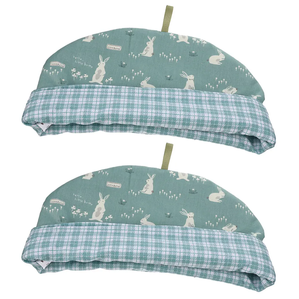

2pcs Tea Cotton Printed Insulation Keep Warm Teapot Protector Kitchen Household Reusable Kettle Sleeve