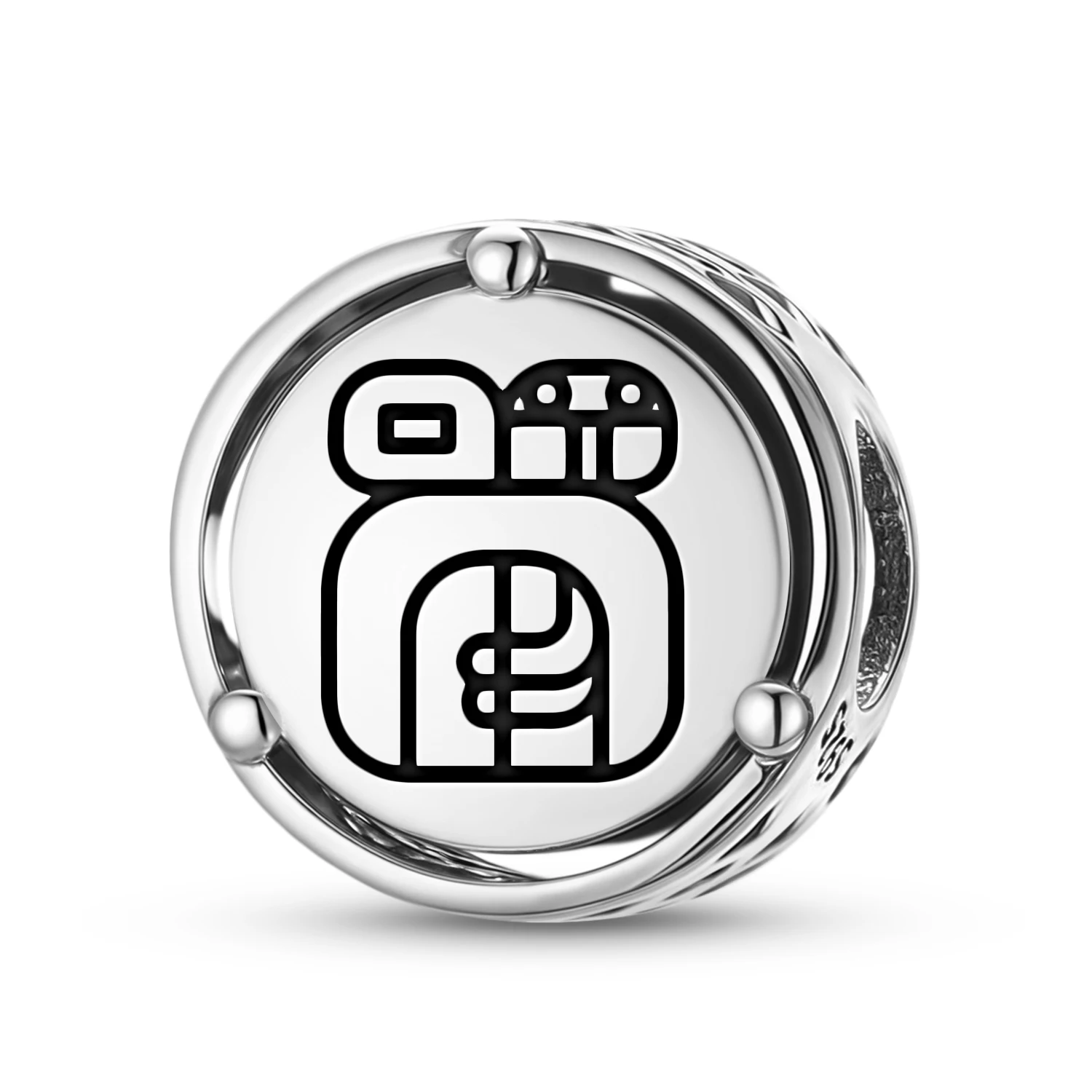 المايا مايان كينغ 925 فضة رمز سحر صالح الأصلي سوار Diy مجوهرات اكسسوارات الأسرة حبة #1