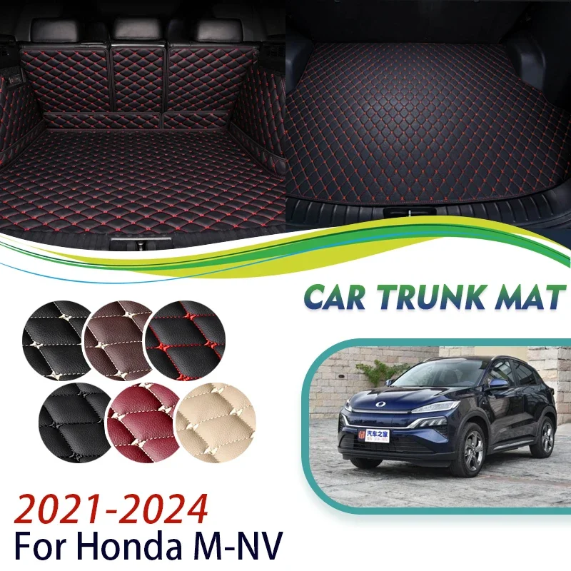 Car Rear Trunk Storage Pads For Ciimo Honda M-NV 2021~2024 Anti-dirty Pads Trunk Mat Covers Leather Carpets Mud Auto Accessories