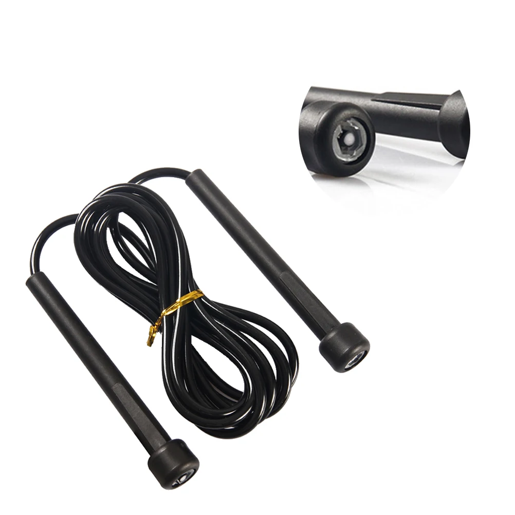 

Adjustable Skipping Rope with Skin-friendly with Handles for Kids Children Students and Adults (Black)