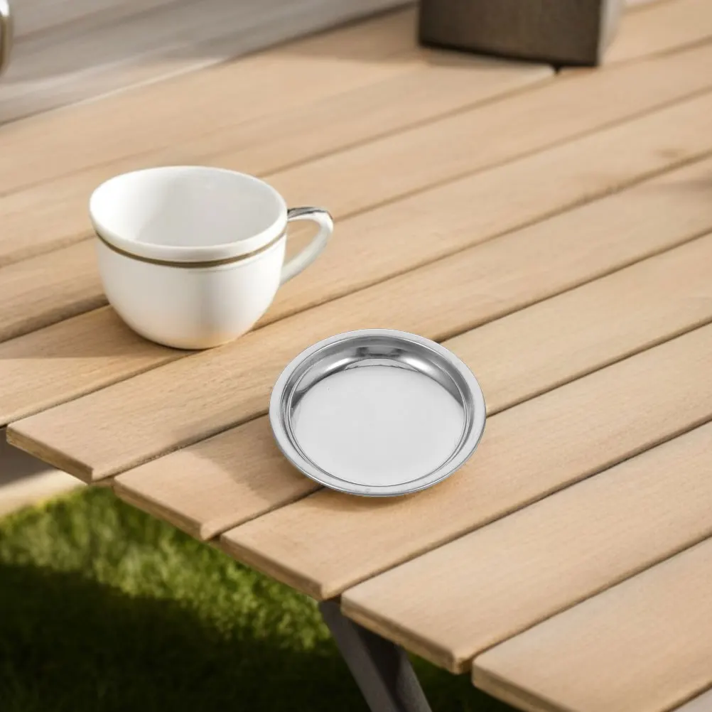 

12 Pcs Stainless Steel Tea Bag Dish Metal Saucer Kitchen Accessory Strainer Chinese Tray Loose Home