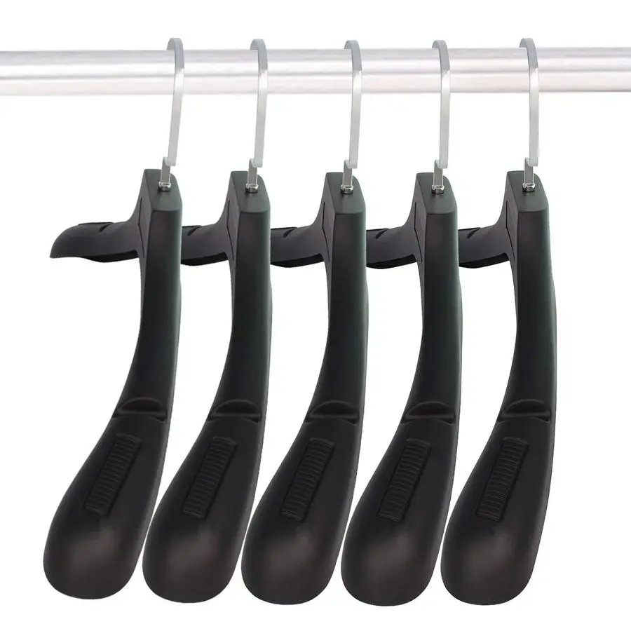 

Suit Hangers for Men 20 Pack, Extra Wide Suit Hanger Non Slip Width 17.7, Thick Plastic Coat Hangers Black with Metal Hook