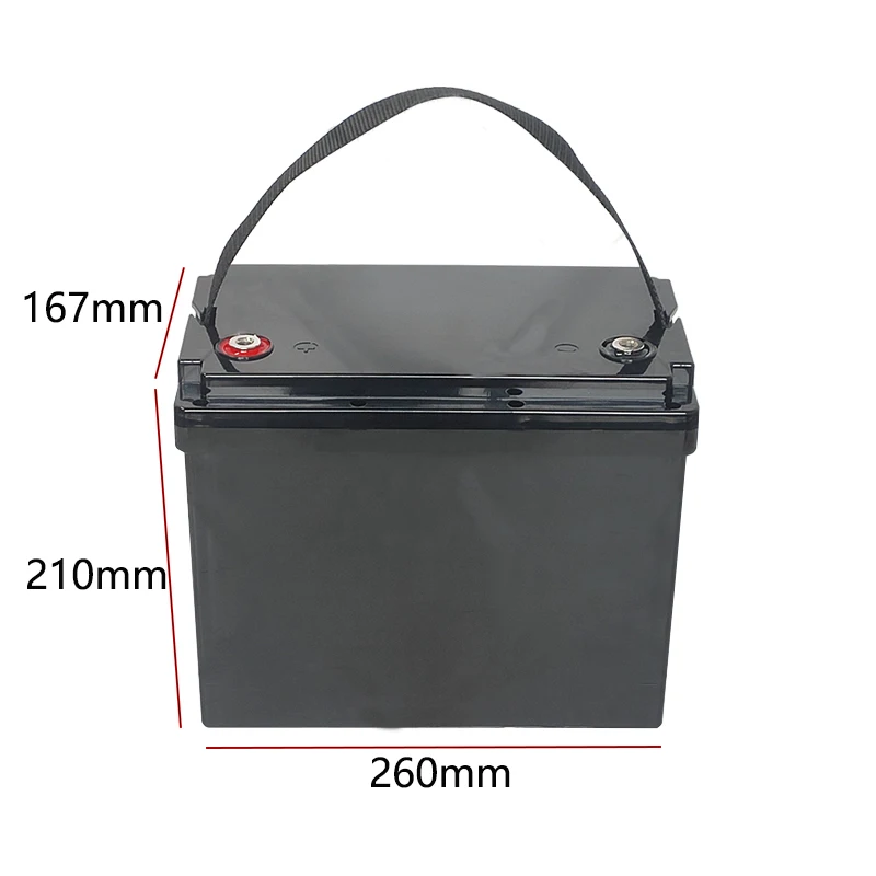 50Ah 80Ah 90Ah 105Ah lifepo4 battery storage box Removable Screw type 12V Solar cell RV yacht battery box Waterproof plastic bat