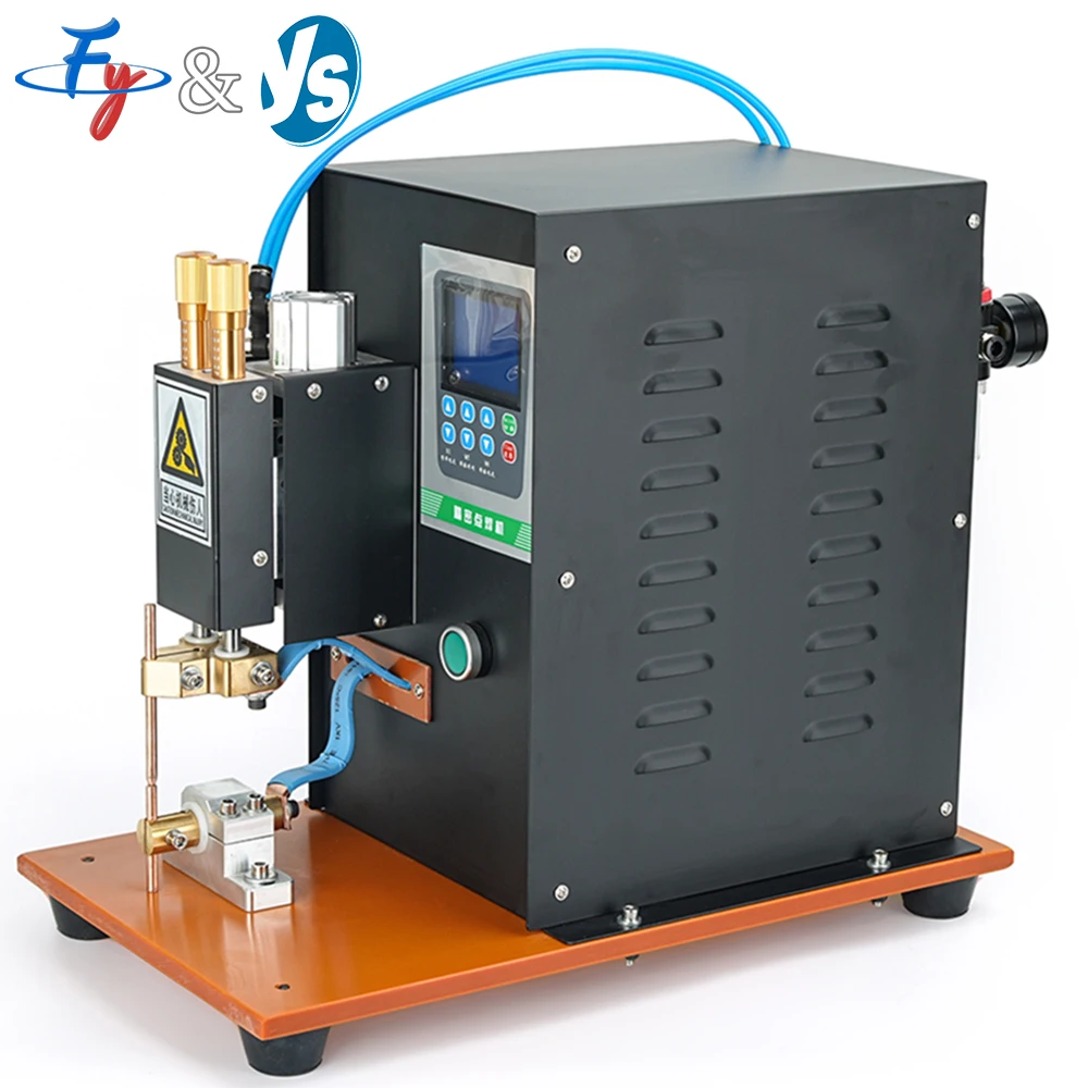 Pneumatic Pulse Spot Welder for Lithium Battery Pack Assembly, Pneumatic Spot Welding Machine for Copper/Steel Sheet Welding