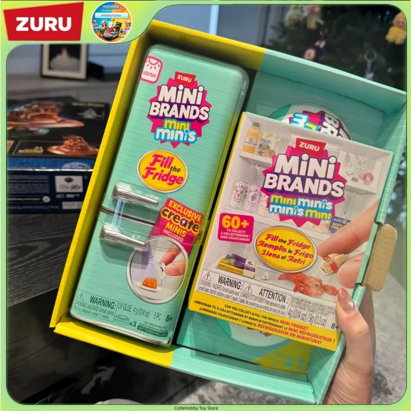 authentique-zuru-mini-brands-mini-minis-fill-the-fridge-micro-refrigerateur-set-boite-mystere-de-collection-jouet-d'imitation-ornement-jouet-pour-enfants