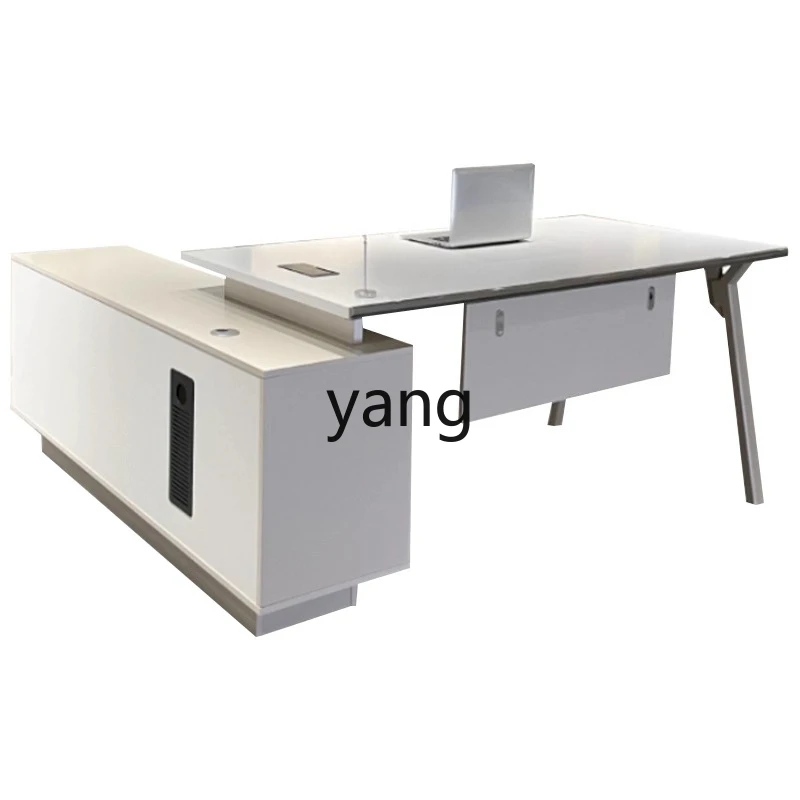 

LMM Simple Modern Manager Supervisor Desk Office Furniture Combination Computer Desk