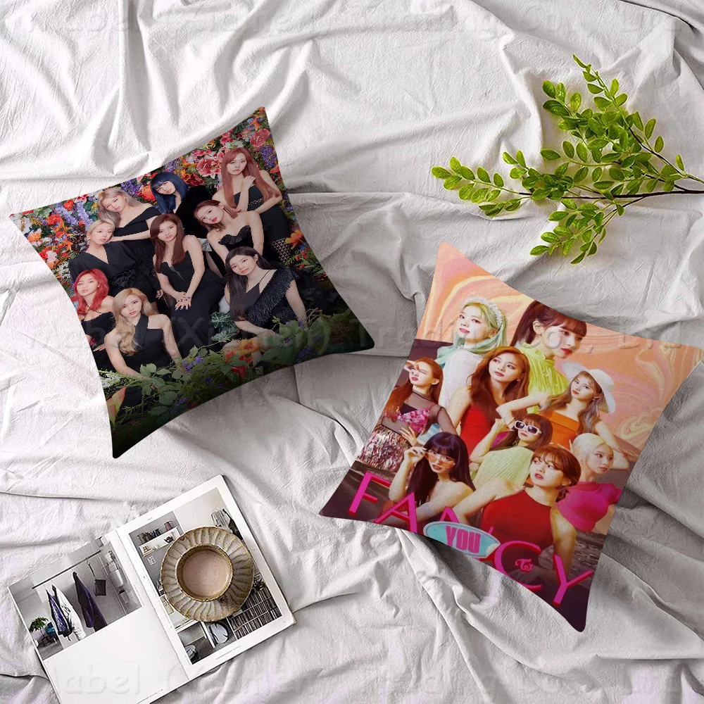 Twice Kpop Cushion Cover 30x50 Polyester Sofa Cushions Decorative Throw Pillows Home Decoration Pillowcover