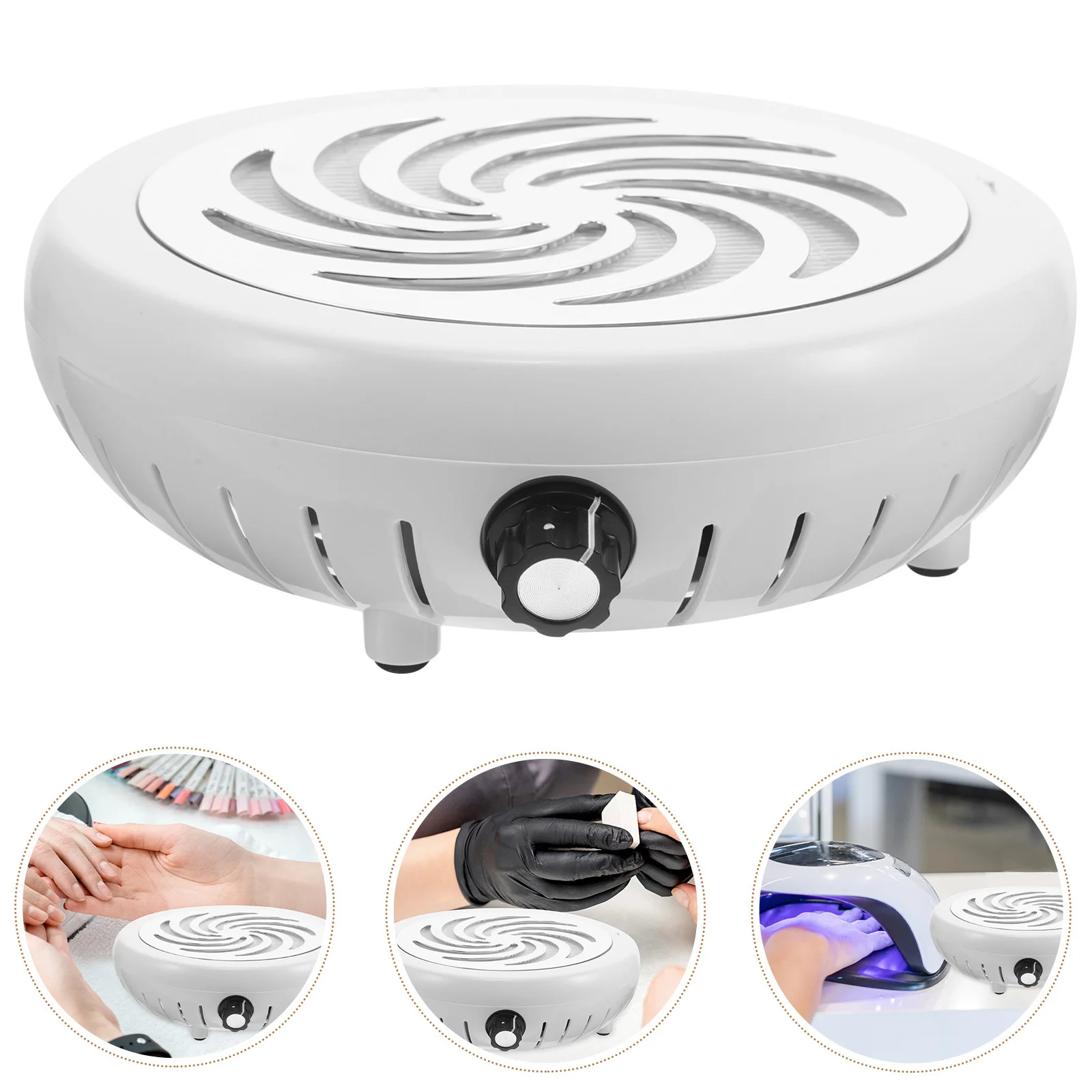 

Nail Art Vacuum Cleaner Highspeed Adjustable Suction Collector for Professional Manicure Services Nail Art Debris Collector