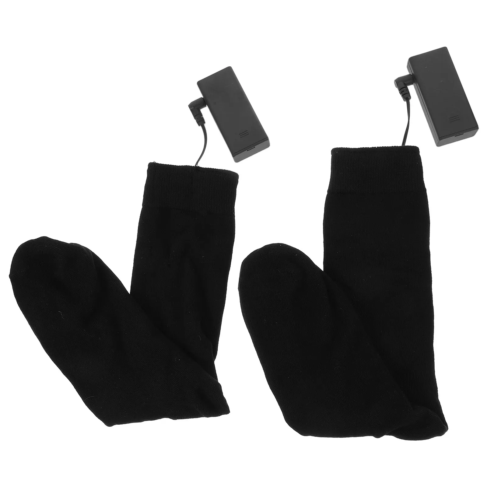 Electric Heated Socks Knee High Thermal Winter Warm Socks Battery Operated Up to 50C Heating Free Size Stretchy Comfortable