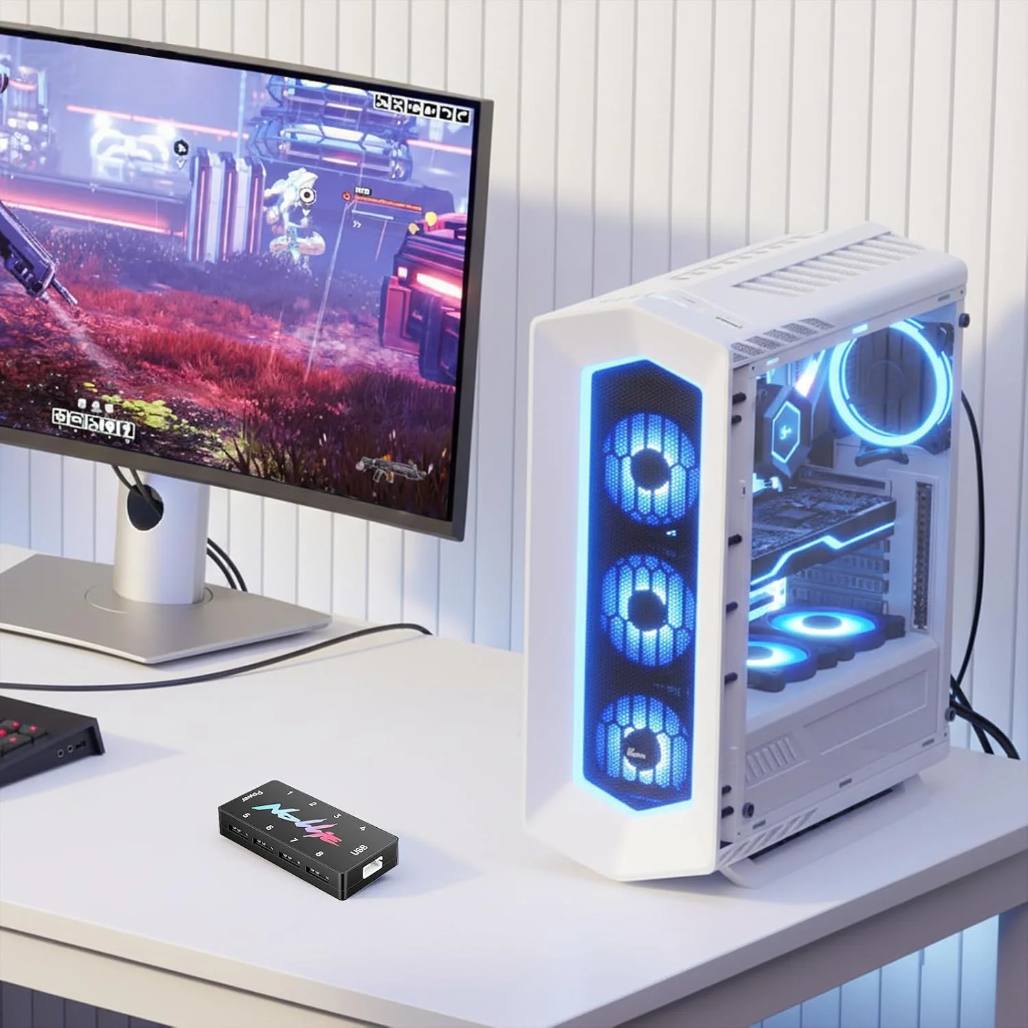 Nollie SignalRGB OpenRGB Universal 5V 3PIN ARGB Asynchronous Controller HUB For Computer PC Case Cooling Fans Light Strips