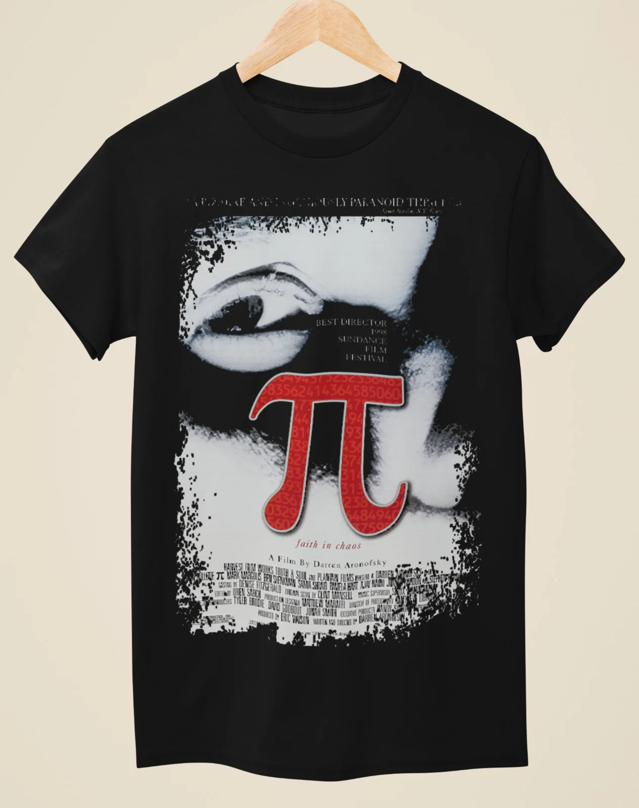 

Pi - Movie Poster Inspired Unisex Black T-Shirt