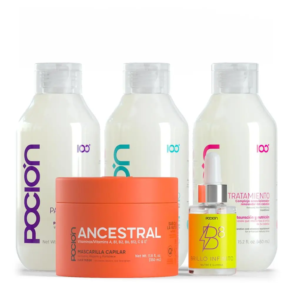 Intensive 5-Step Hair Repair Kit: Shampoo, Conditioner, Leave-In, Mask, Oil for Damaged Hair