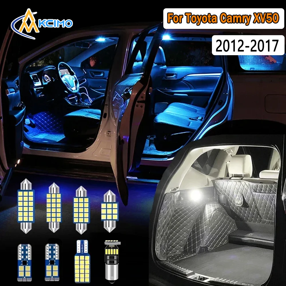 

Canbus LED Interior Light Kit For Toyota Camry XV50 2012-2017 Super Bright Dome Map Door Lights Easy Install Bulbs Set