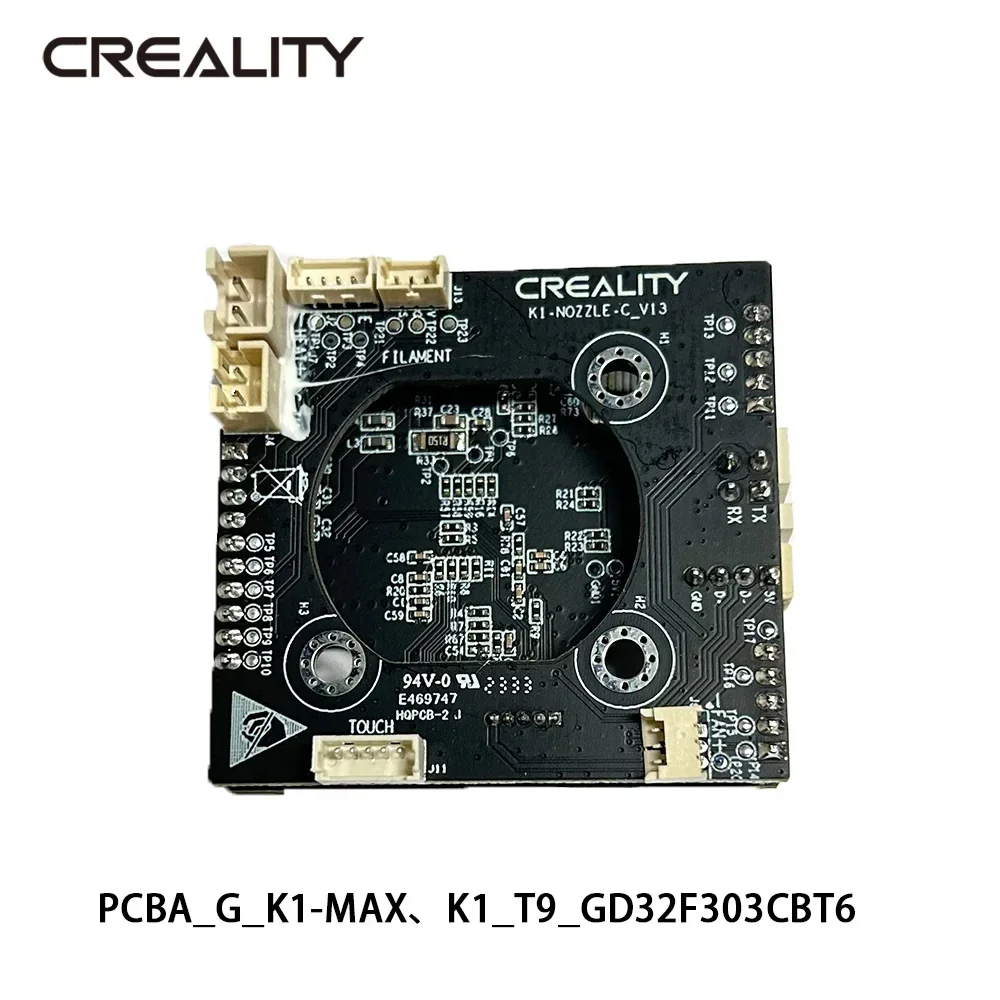 Creality Original PCBA_G_K1-MAX/K1_T9_GD32F303CBT6 NOZZLE-C-V13 Replace Adapter Board for K1-MAX/K1 3d Printer Accessories