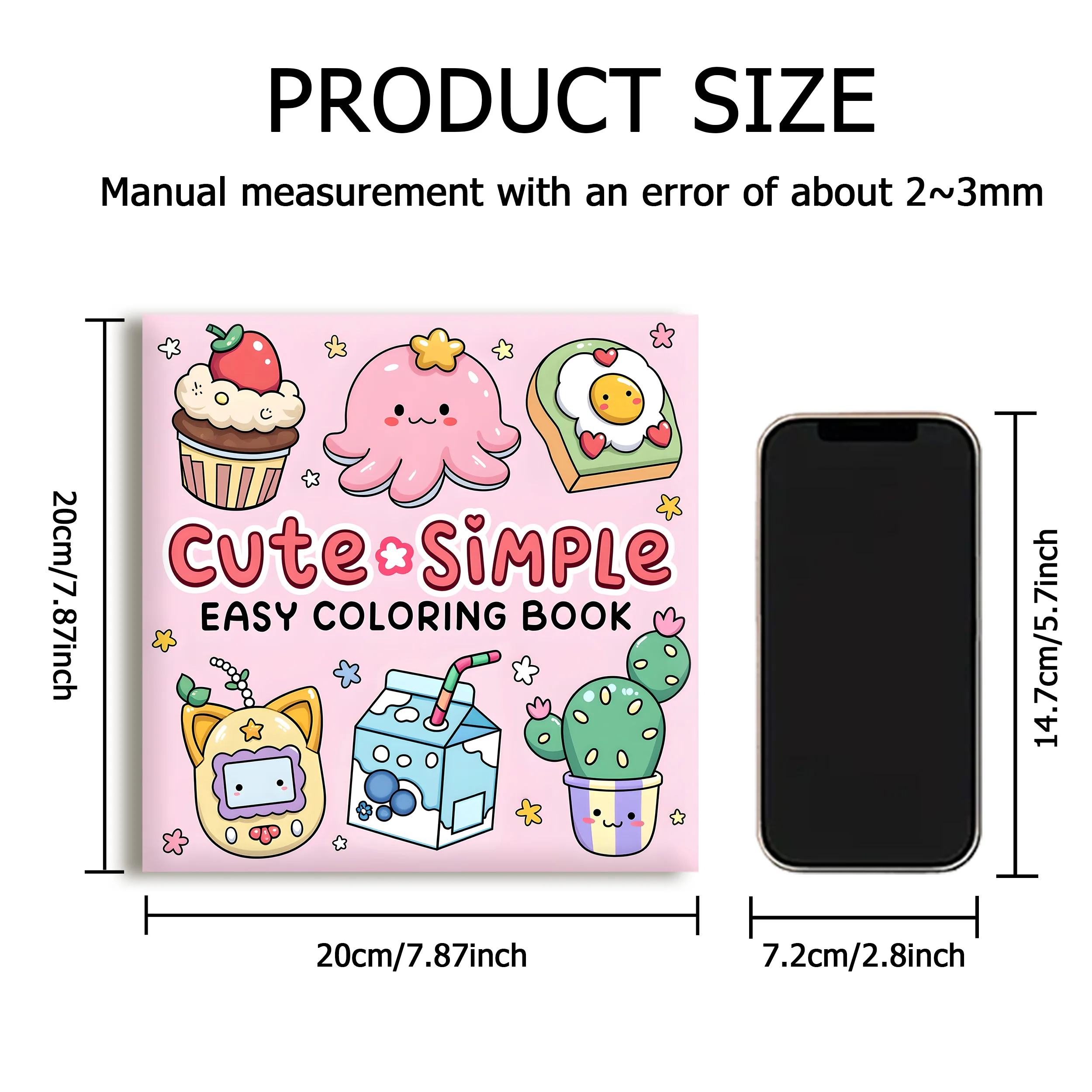 CUTE & SIMPLE Bold-easy Patterns Coloring Book for Adults Cute Drawing Book Perfect Gift for Party and Birthday