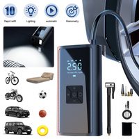 150PSI Portable Car Inflator Pump with LED Light Car Tire Inflator USB Rechargeable Car Air Pump for Automobile Bicycle Ball