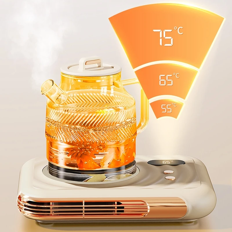 Mug Warmer Electric Cup Warmer Fastest Heating Cup heater with Temperature Display for Coffee Milk Tea Fan Warmer In Winter