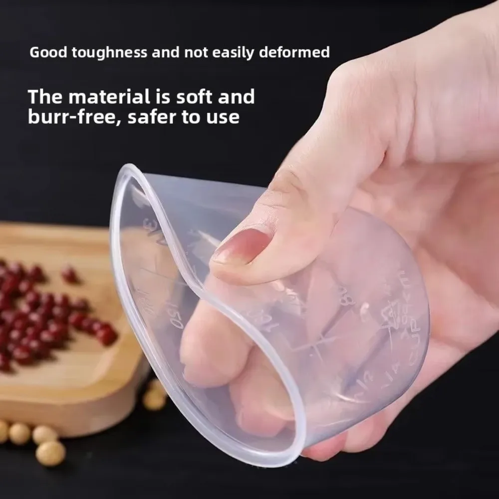 Mini 100/160ml Rice Measuring Cup Plastic with Scale Measuring Jugs Clear Digital Kitchen Scale Measurement Tools