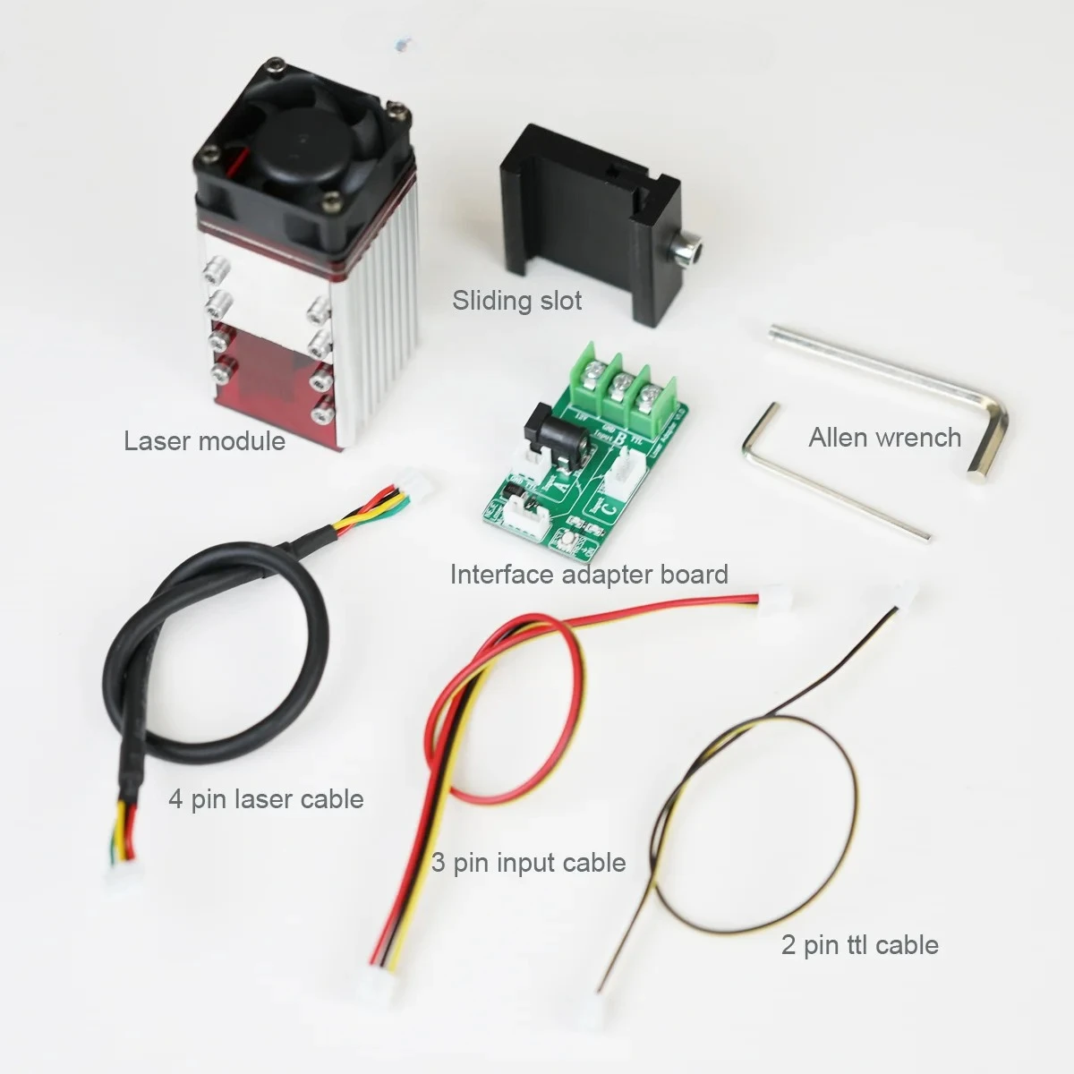 2021 NEJE 40W 450nm Module Head Kits for DIY With TTL / PWM Modulation for  Cutting Machine  Engraving Machine