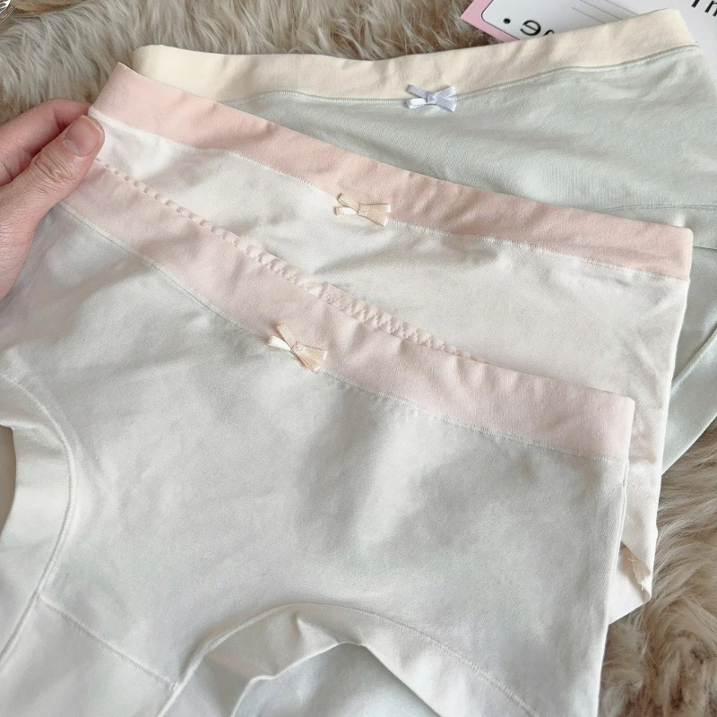 Women Ladies Briefs Soft Comfortable Antibacterial Triangle Pants Seamless Mid-Waist Hip Lifting Comfortable Underpants New