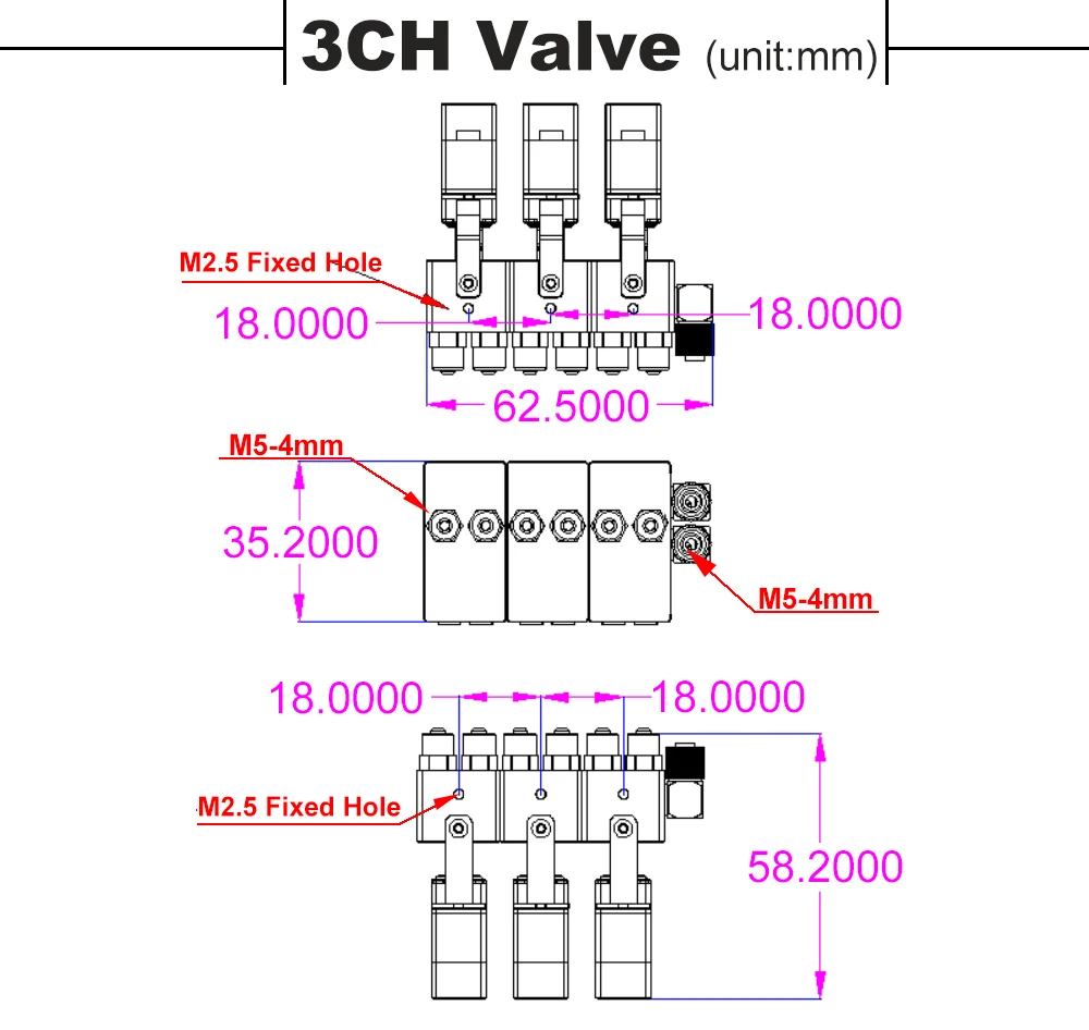 RC Hochdruck-Hydraulik-Drehventilblock mit 4 mm Düse 1/2/3/4/5/6/7/8 Kanäle für Bagger-Technikfahrzeugmodell – Detail 8