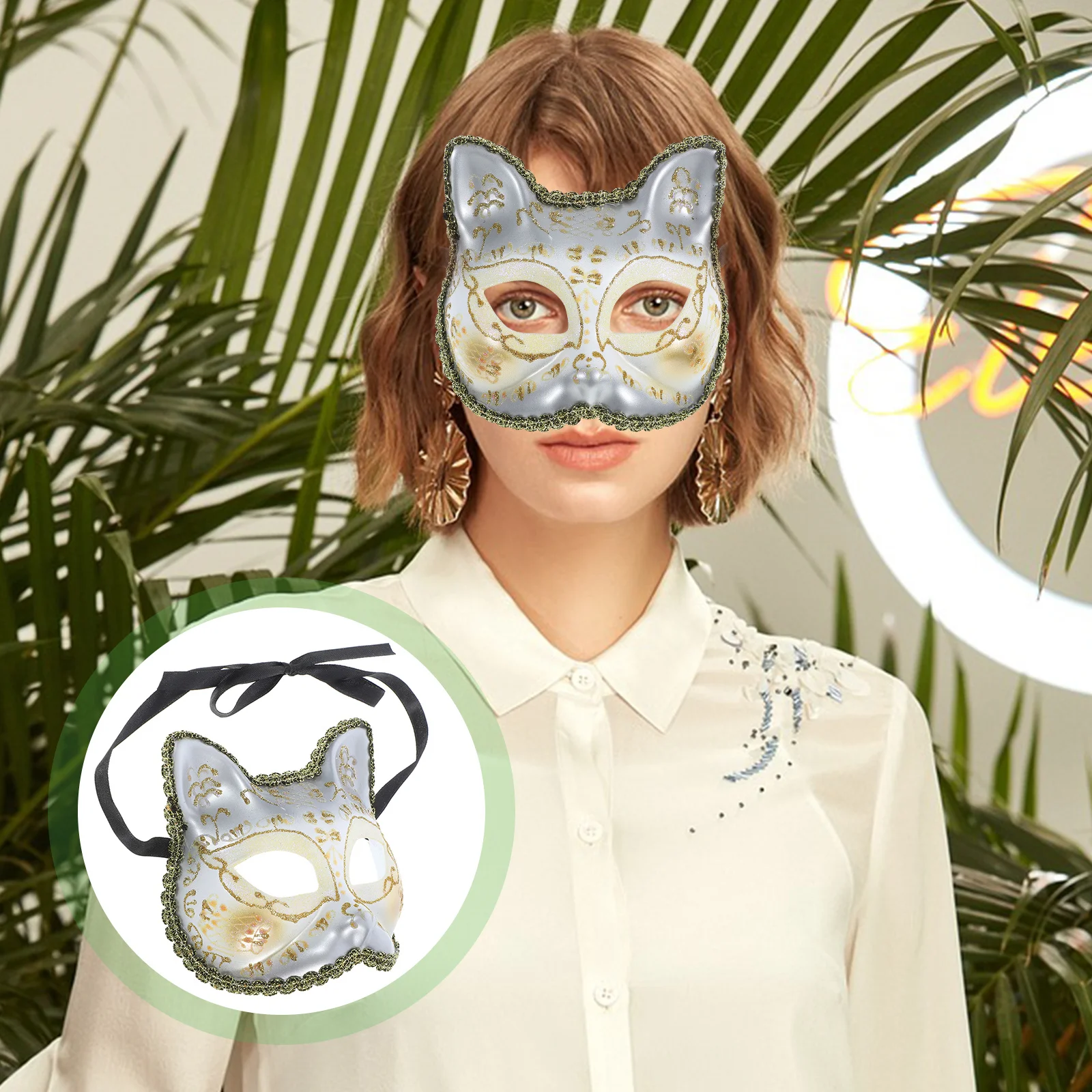 

Новинка, пластиковая маска кошки, костюм на Хэллоуин для вечеринки, маскарада, кошки, косплей, декоративная маска, маскарадные маски, товары для вечеринок