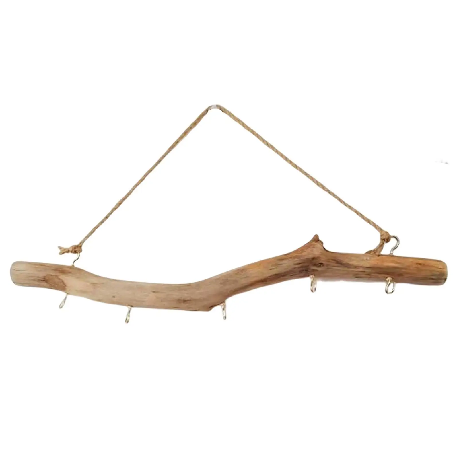 Wood Wall Hook Rustic Branch Hanging Hook Holder Organizer for Entryway Key Jewelry Hat Storage