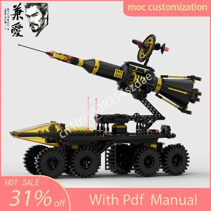 

Moc 862 шт. мобильная ракетная установка Blacktron I 6950 Remake модель строительные блоки скоростной автомобиль кирпичи детские игрушки подарки для взрослых