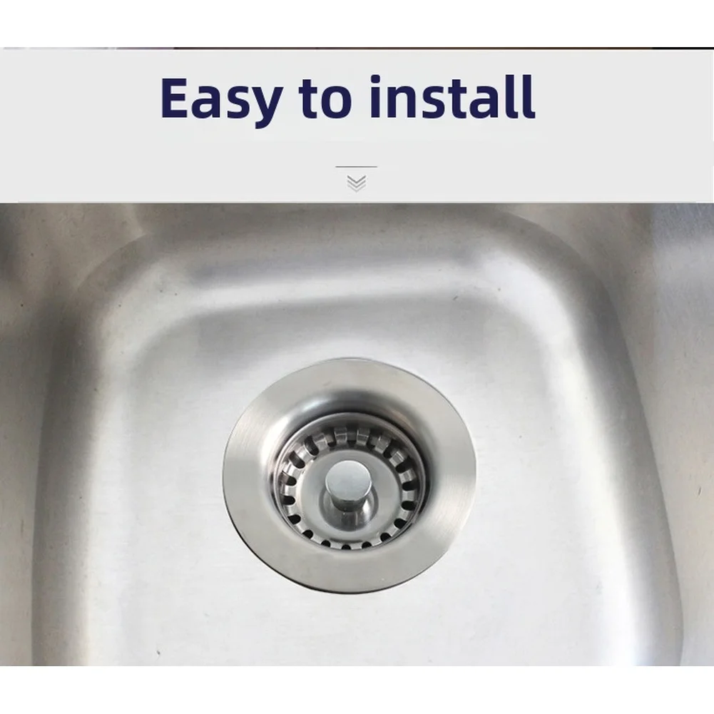 stainless-steel-85mm-sink-drain-strainer-with-overflow-basin-waste-for-clean-kitchen-environment-overflow-control