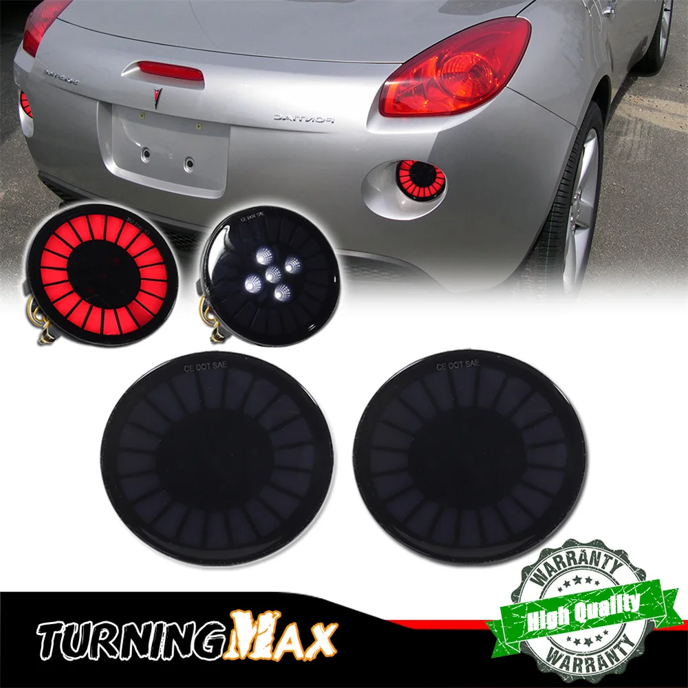 Reflector de parachoques trasero de coche LED rojo, luz de freno trasero, luces traseras, luz de marcha atrás de respaldo blanca para GMC Envoy Jimmy y Pontiac Solstice