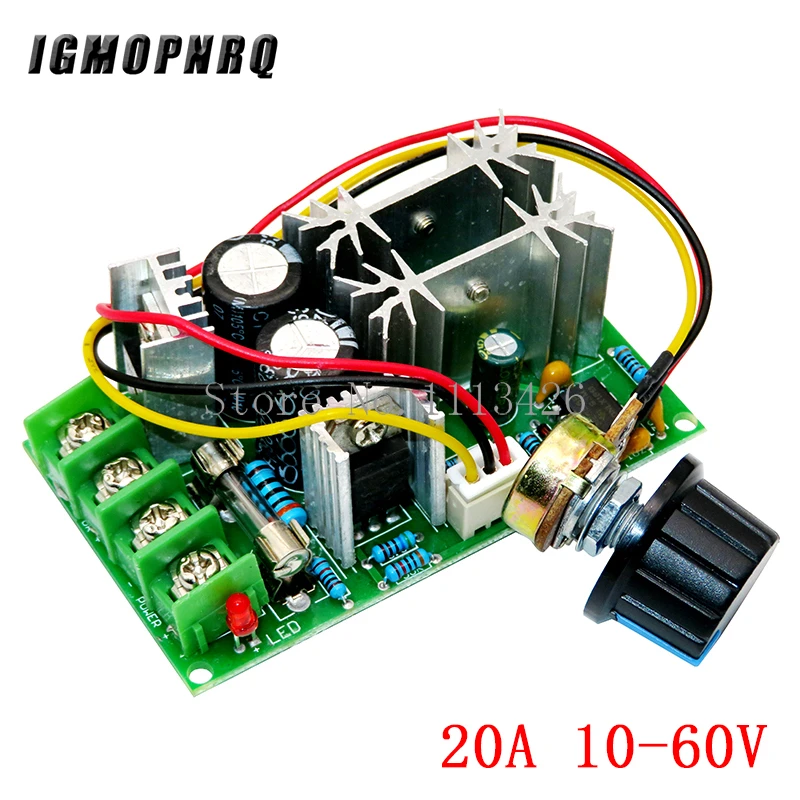 Imagem -06 - Regulador Atual do Controlador 10a 15a 20a da Velocidade do Motor do Módulo Pwm da Movimentação de Alta Potência do Regulador de Velocidade 12v 24v 36v 48v 6-90v