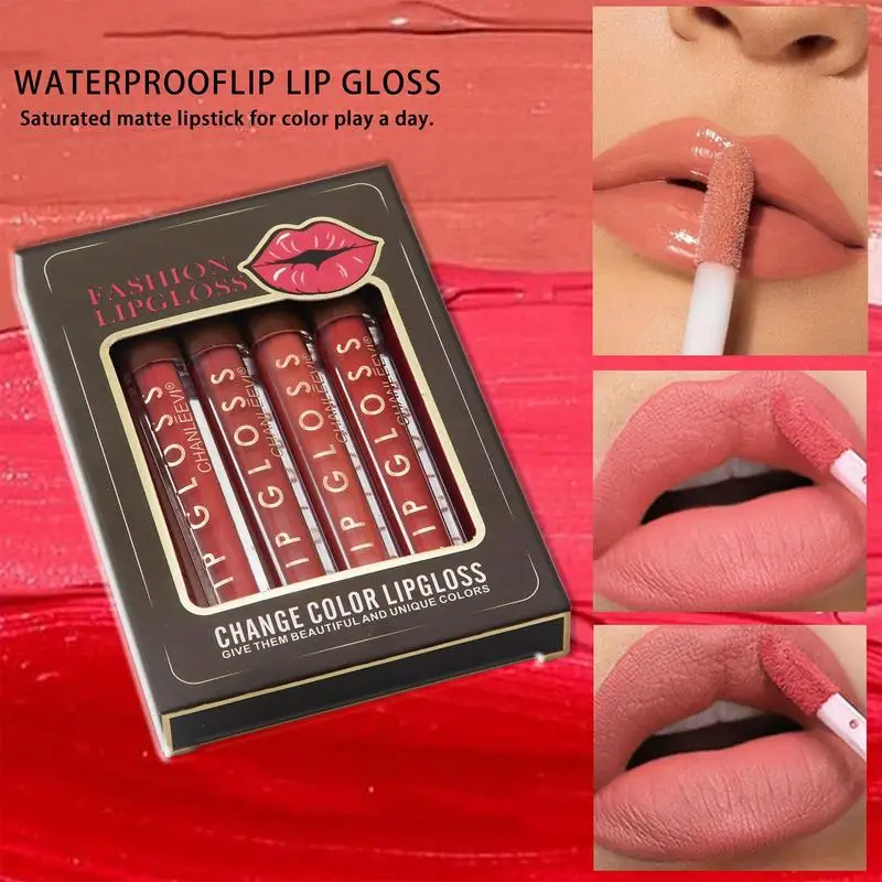 6 Kleuren/Set Matte Fluwelen Lipgloss Non-Stick Cup Waterdichte Langdurige Vloeibare Lippenstift Cosmetische Mode Make-Up