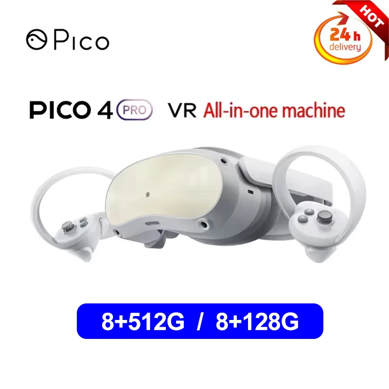 

Pico 4 Pro VR Glasses All-in-One (8+512G) 3D 4K Display Pico4 VR Headset Steam VR Virtual Reality Metaverse Games