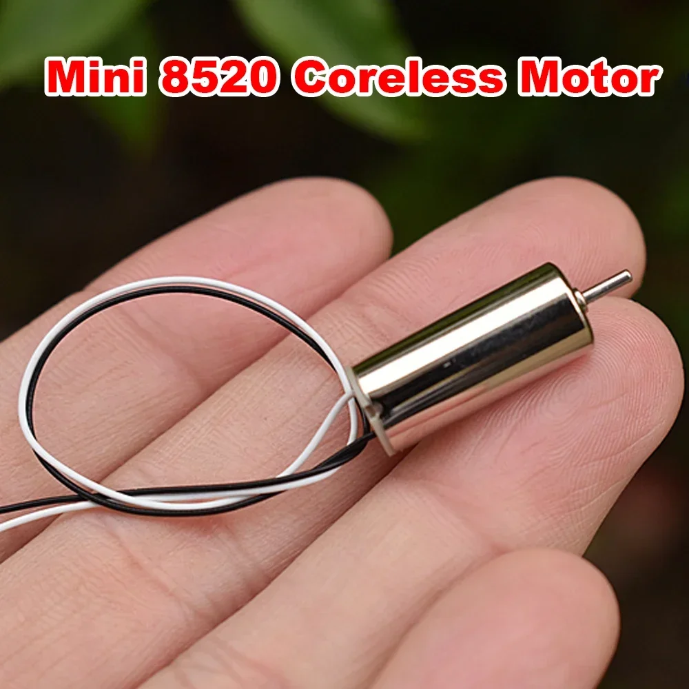 2PCS Mini 8520 Coreless Motor DC 3V 44000RPM High Speed NdFeB Strong Magnetic Powerful Motor RC Drone Toy Aircraft