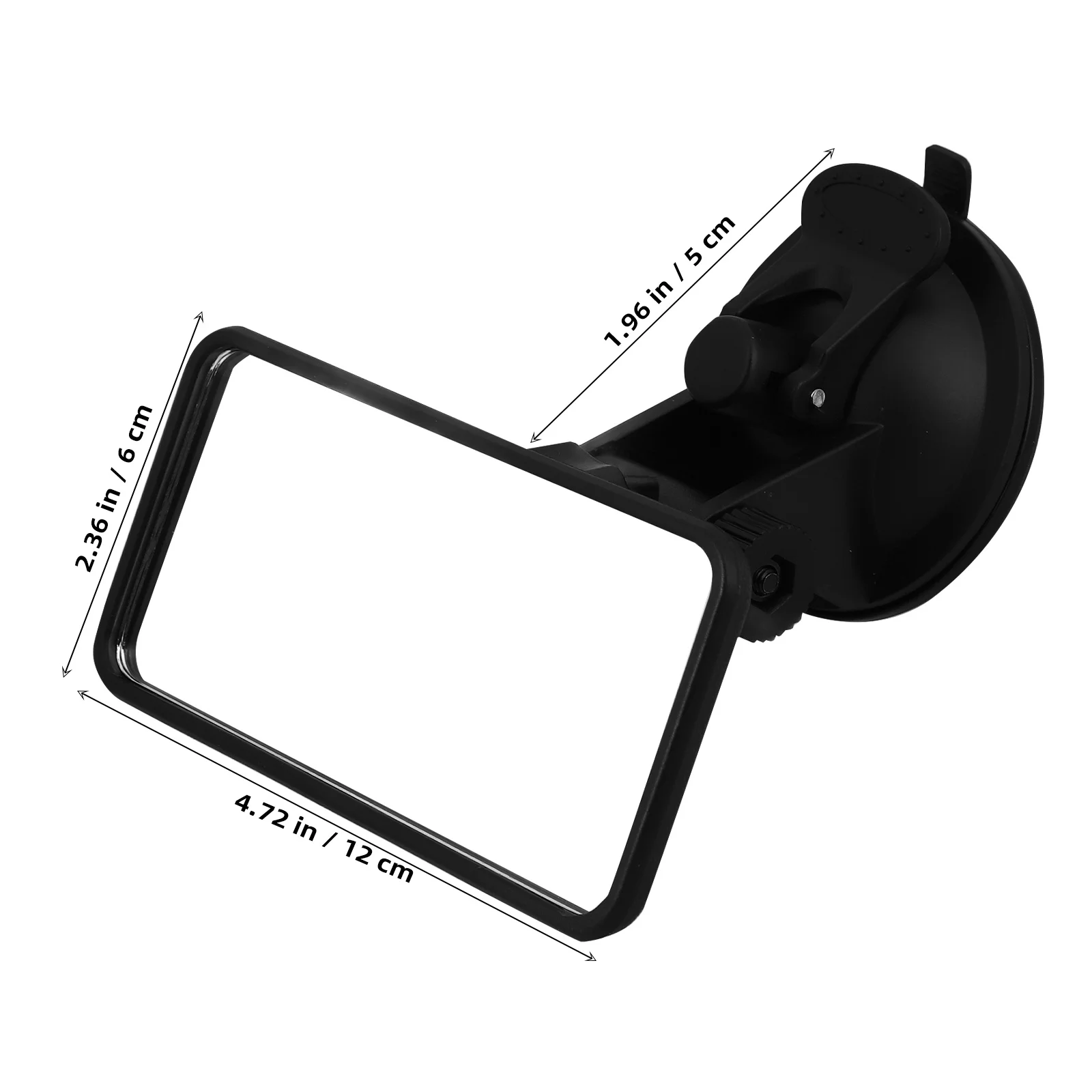 Espejo de punto ciego ABS cuadrado 120x60mm 360 espejo trasero lateral ajustable para estacionamiento espejos de estacionamiento paralelos