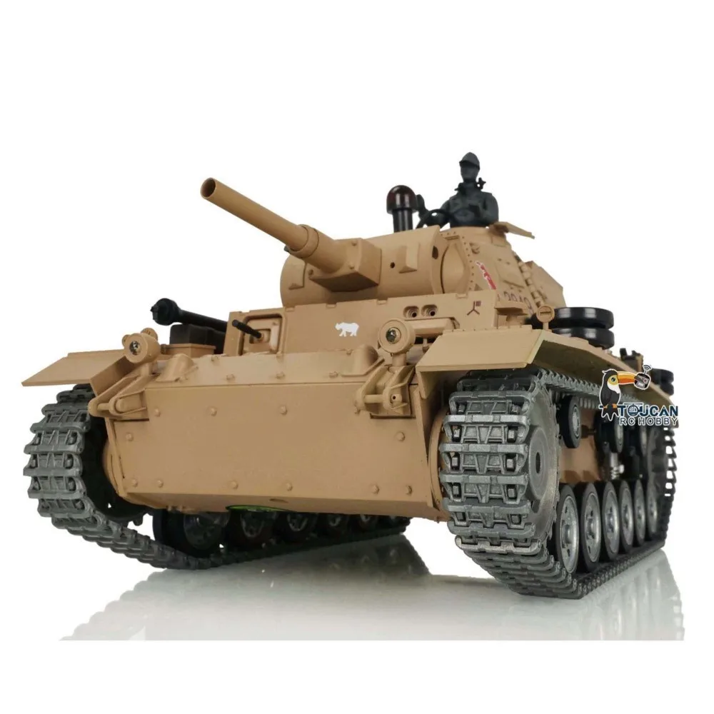 Venta de EE. UU. Henglong 1/16 7,0 personalizado Panzer III H RTR RC tanque 3849 ruedas de pistas de Metal