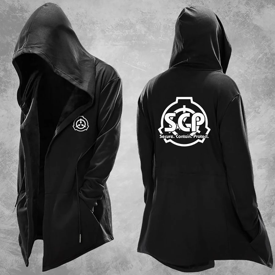 Special Containment Procedures SCP Foundation Cloak Cape Style Cool Men Fashion Hoodies Trend Coat Loose Hoodie Jacket