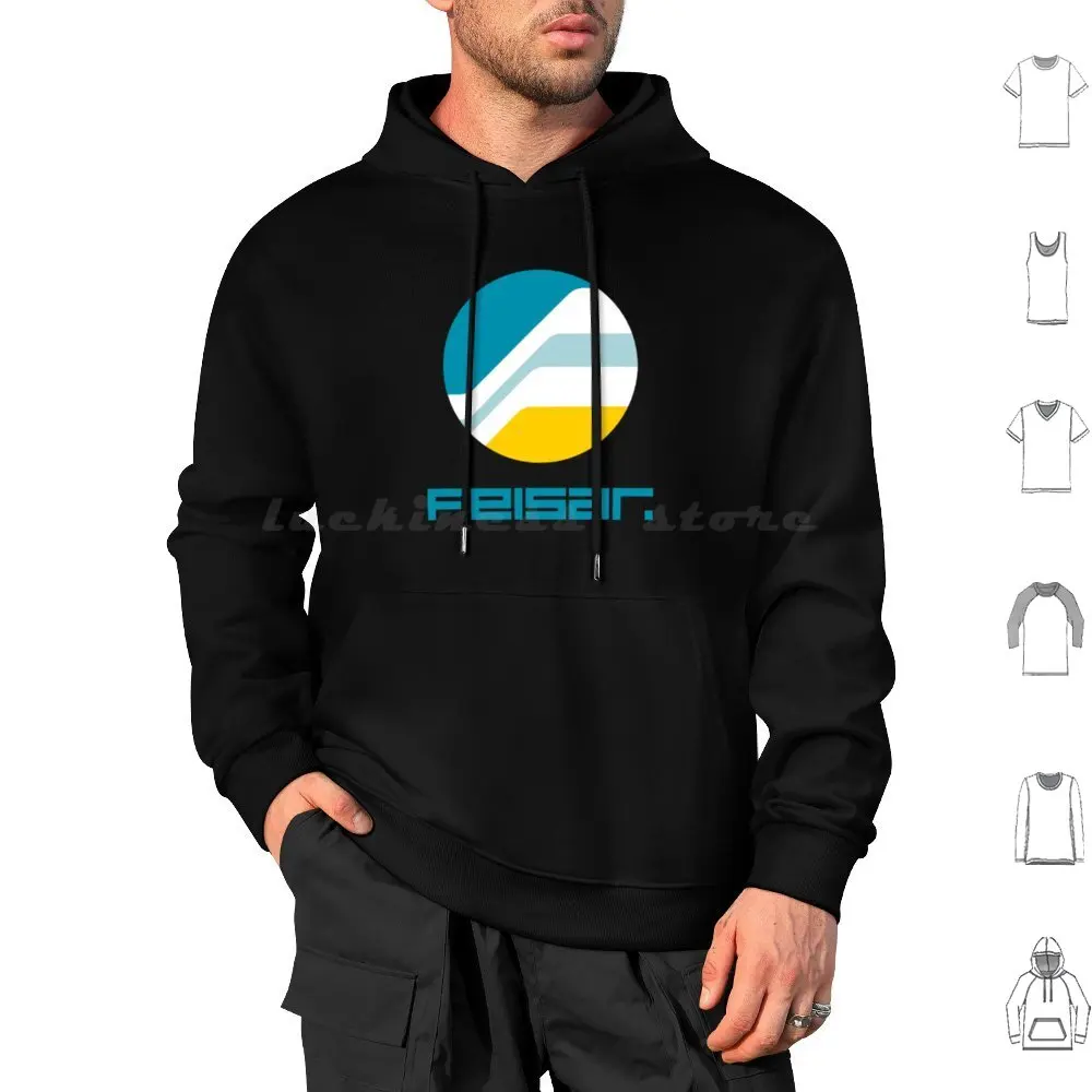Wipeout Fury-Fx 350 League-Feisar Logo Sudadera con capucha de algodón de manga larga Qirex Wipeout Wip3out Videojuego 2097 Piranha Wipeout Video
