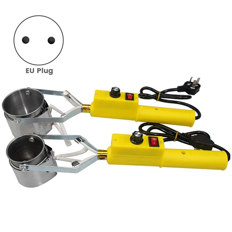 Tin Melting Solder Pot Handheld Soldering Repair Furnace Adjustable Temperature Desoldering Pot Tool EU Plug