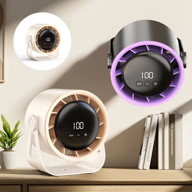 Ventilador elétrico multifuncional, circulador de 100 velocidades, sem fio, portátil, silencioso, para casa, mesa, parede, teto, refrigerador de ar