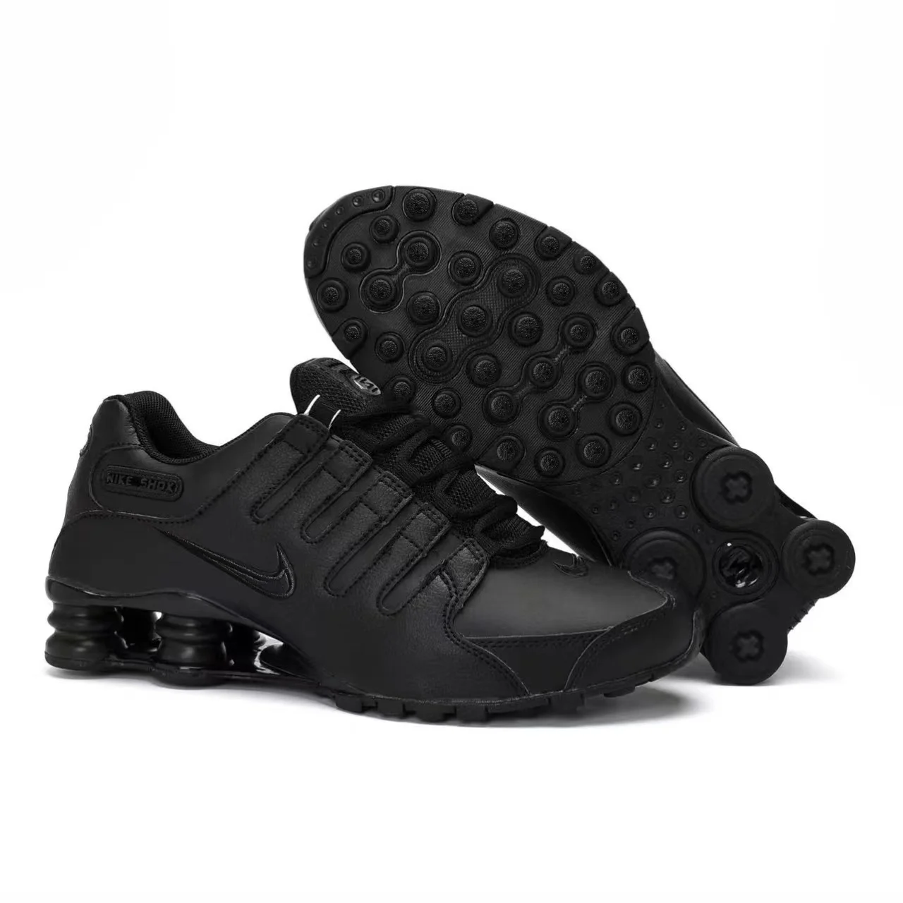 

Nike Shox NZ Triple Black White Air Columns Легкие амортизирующие кроссовки для мужчин и женщин с отскоком