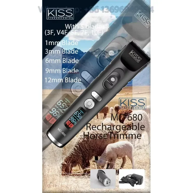 Aeolus Horse Clipper Rechargeable Clipper for Pet Grooming Clipper for Dog