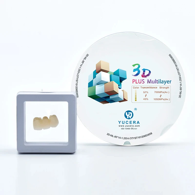 

Yucera Dental Medical 3D Pro Zirconia Super Translucency 95 mm ×25mm Discs CAD/CAM Ceramic Block