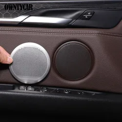 For BMW X5 F15 X6 F16 2014-2018 Front Rear Door Horn Audio Sound Loudspeaker Grid Cover replace Cover Sticker Trim Accessories