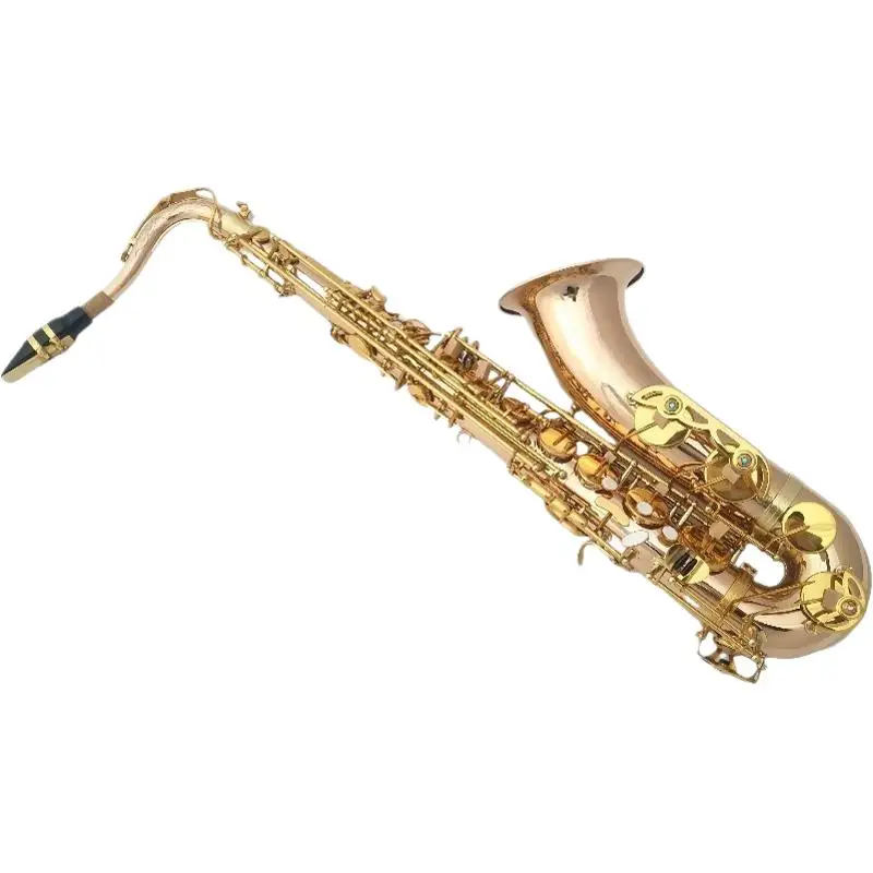 

Professional Phosphor Copper Gold Lacquer Brass Head B Flat Alto Saxophone for Adults Beginner Professionals EB Tone BB Tone