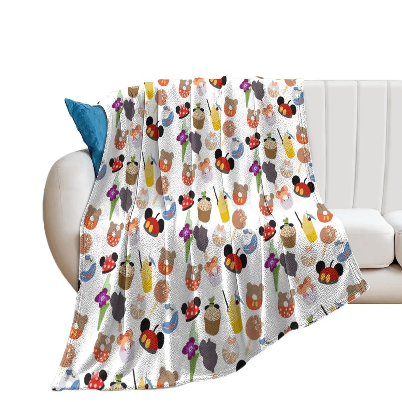 

A magical snack Throw Blanket Multi-Purpose Flannel Fabric Blankets For Bed Fashion Sofas Blankets