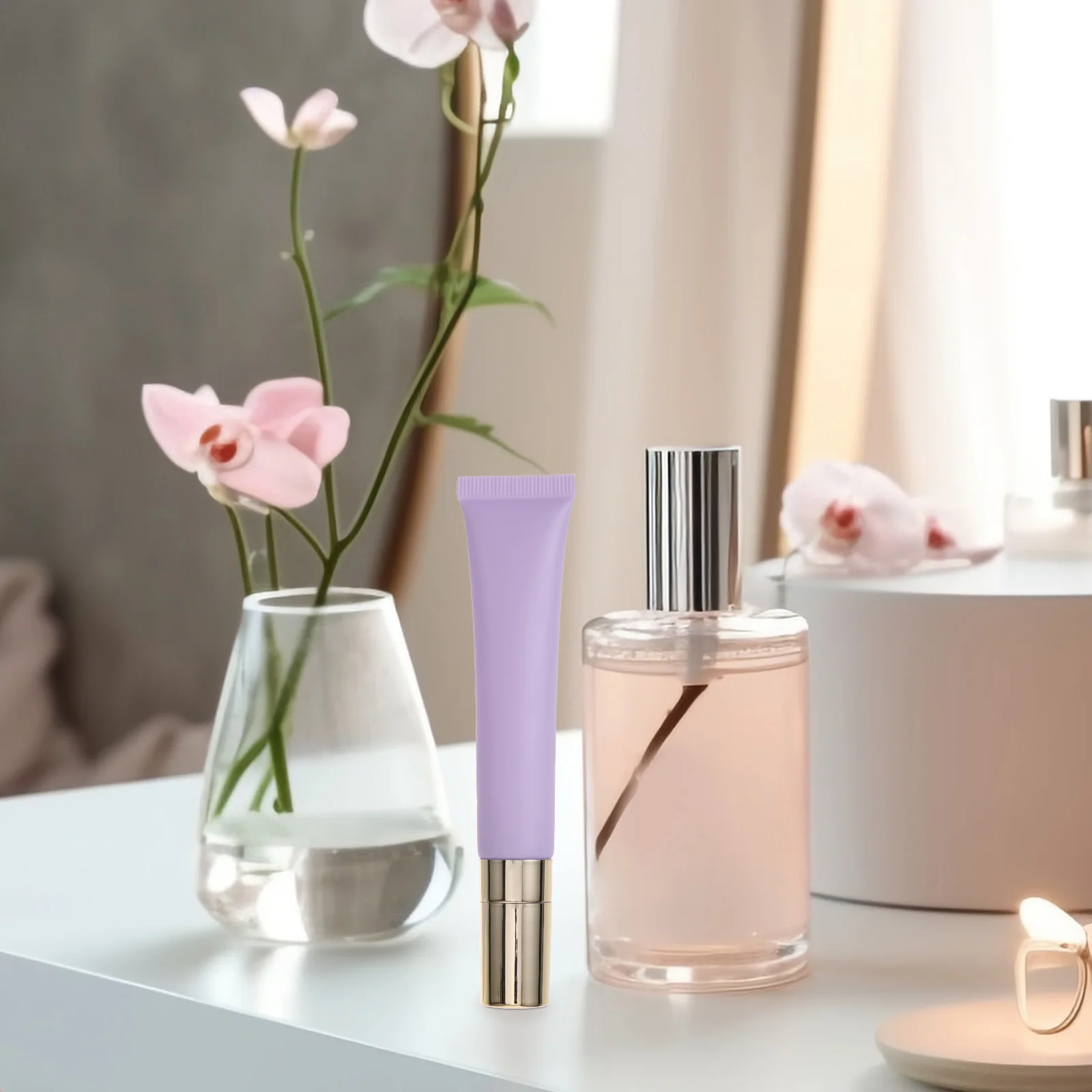 

Eye Cream Tube Essential Oil Tube Empty Cosmetics Dispenser Container 20G Portable Refillable Travel Cream Applicator Beauty